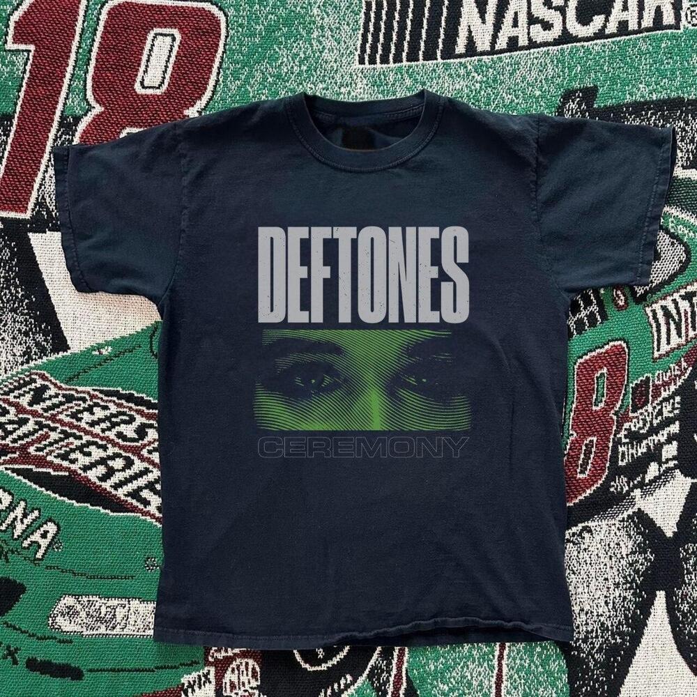 Deftones Ceremony Ohms Green Eyes Grunge Black T-Shirt
